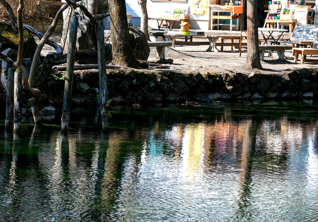 湧水池の茶店