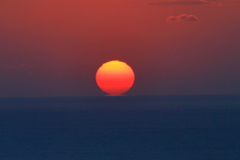 海の日の丸、千葉県九十九里、