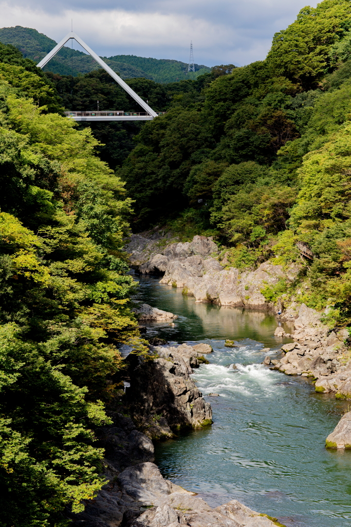 清流の渓谷、