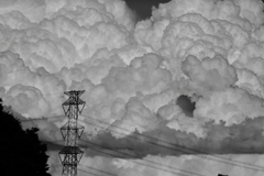 怖い空、