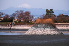 冬の波志江沼