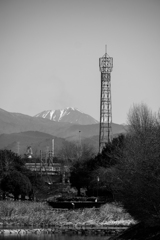 日光男体山が見えた