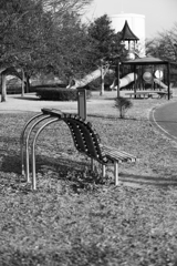 冬の公園、
