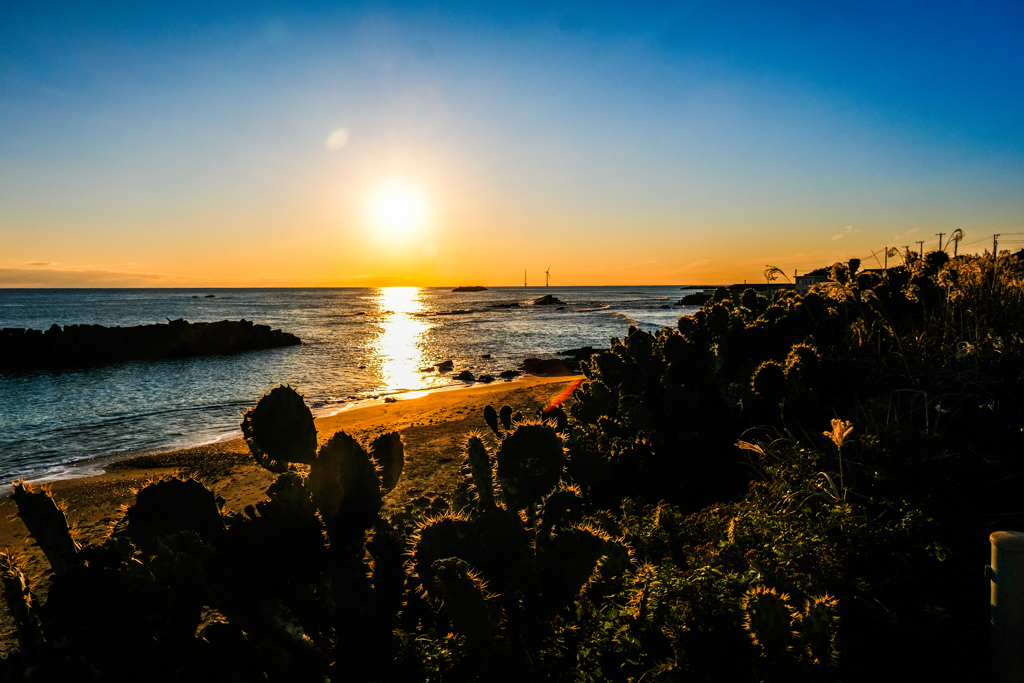 夕日（犬吠埼）
