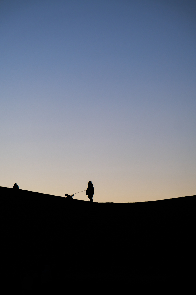 初日の出の古墳