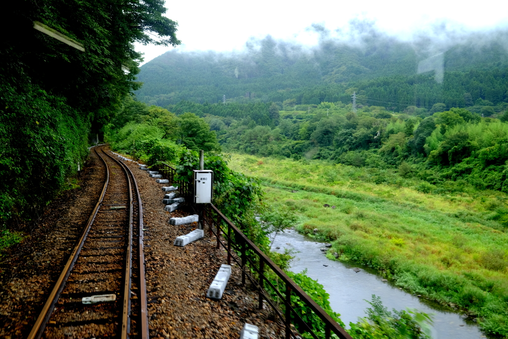 車窓（渡良瀬渓谷鉄道）