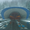 車窓から　雪国の入り口