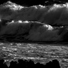 嵐の海