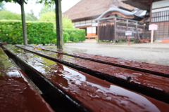 土砂降りの学校