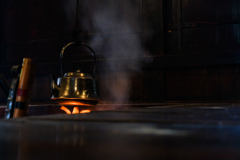 囲炉裏端