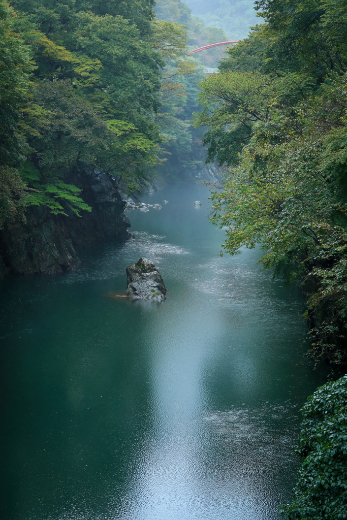 雨の一人旅、