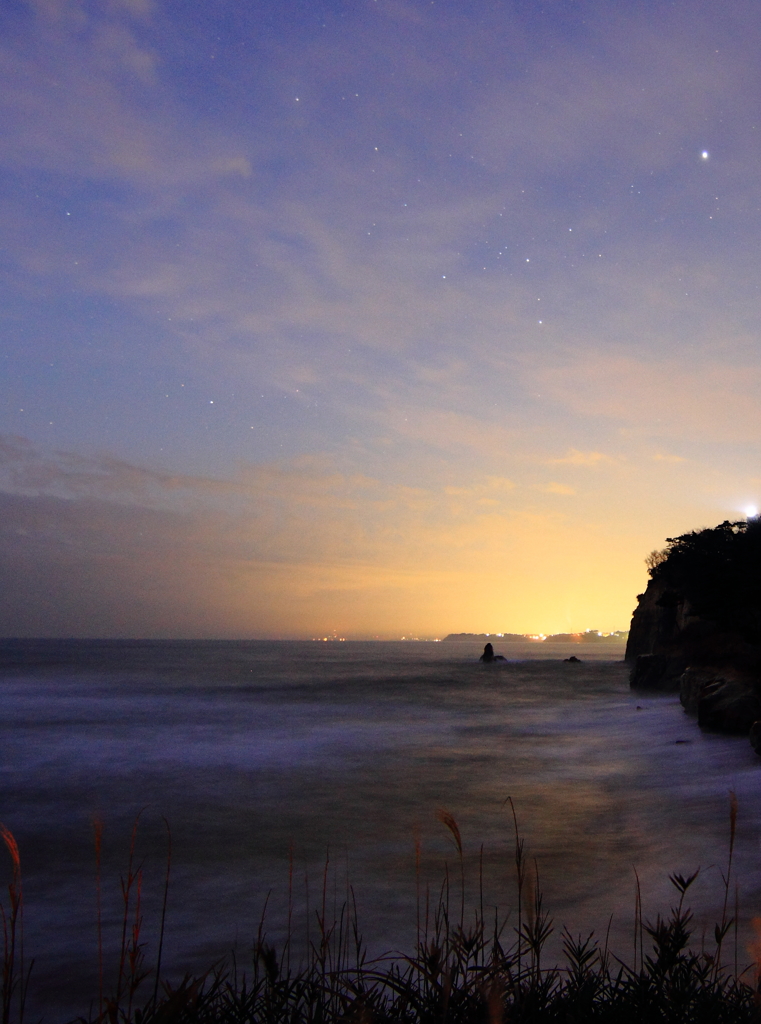 日立の海岸散歩（夜明け）