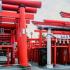 早朝散歩　日の出前、