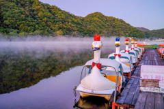 秋の榛名湖畔