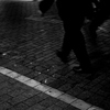 家路へ急ぐ