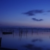 印旛沼の夜明け