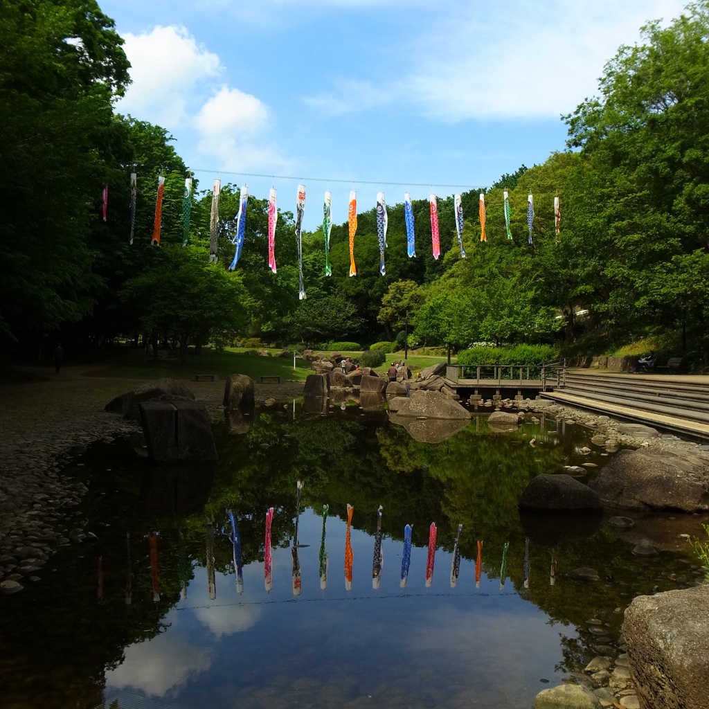 青空に恵まれて