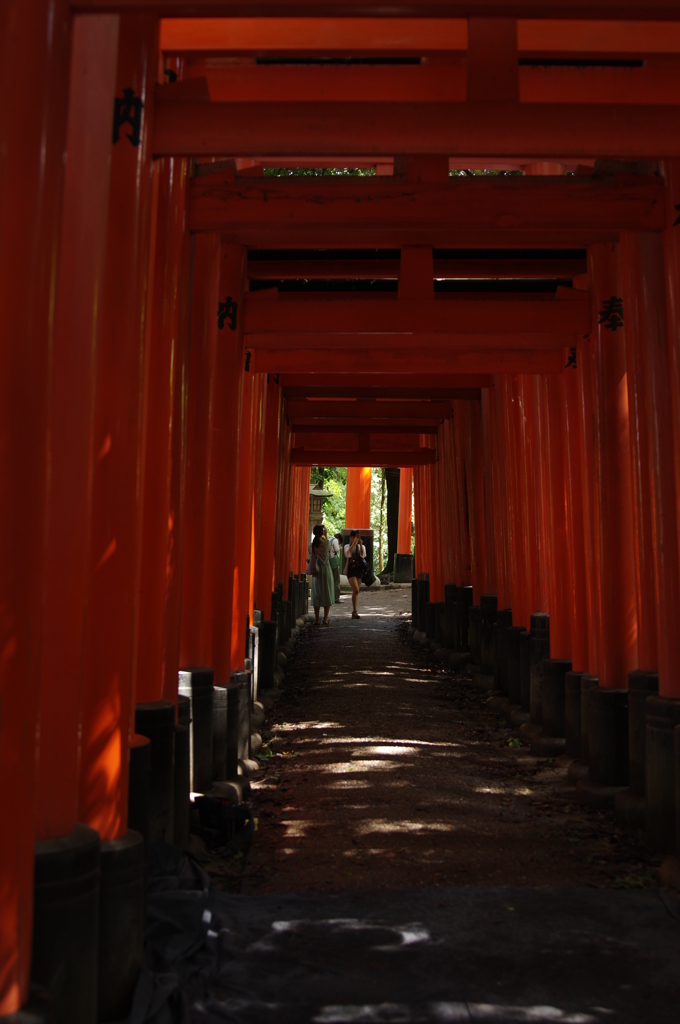 千本鳥居の奥へ