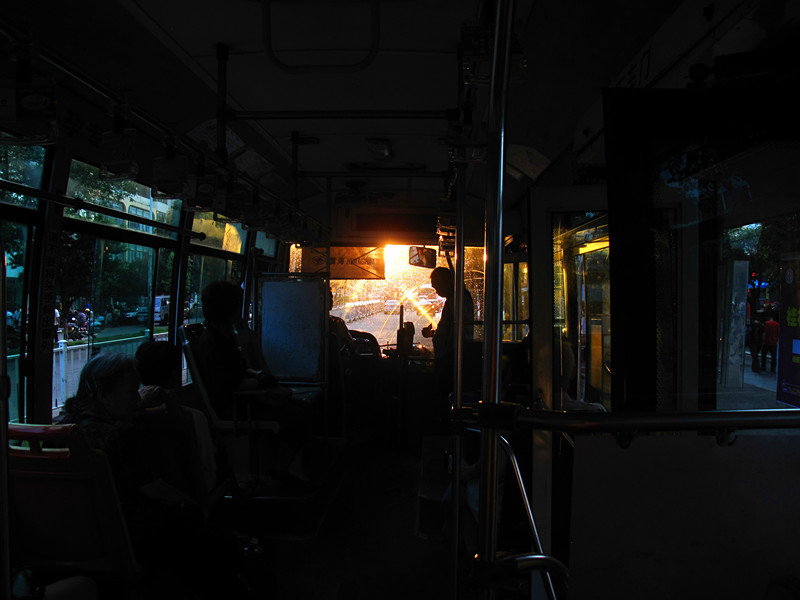 向こうの夕日