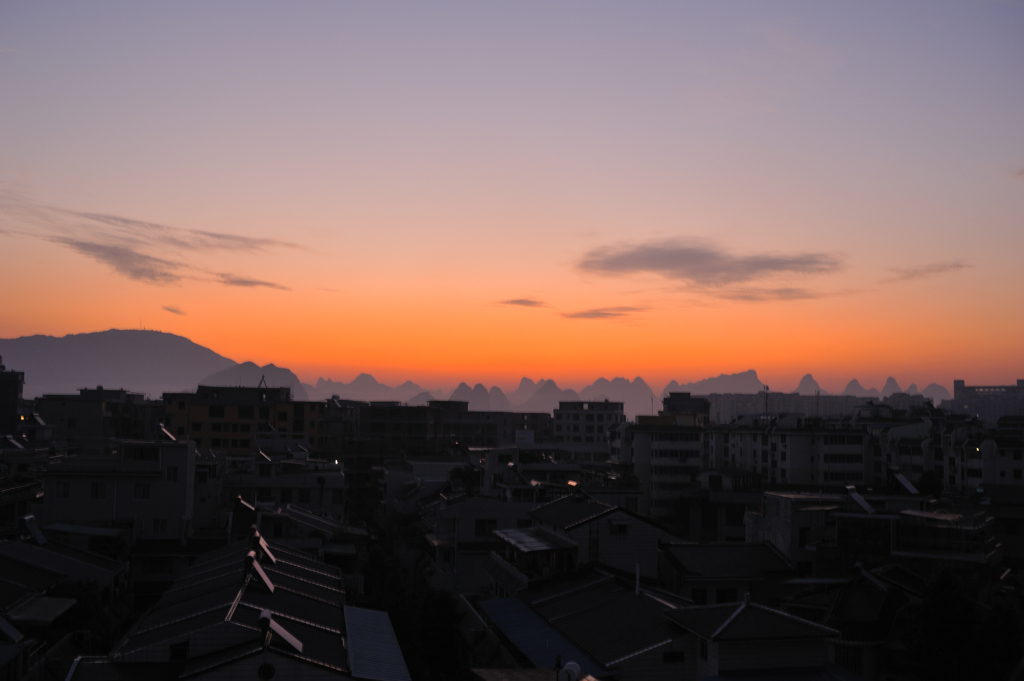 桂林の朝（6：00ぐらい）
