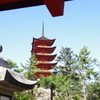 神社からの五重塔