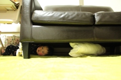Under the sofa
