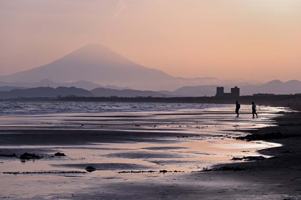 引き潮の浜