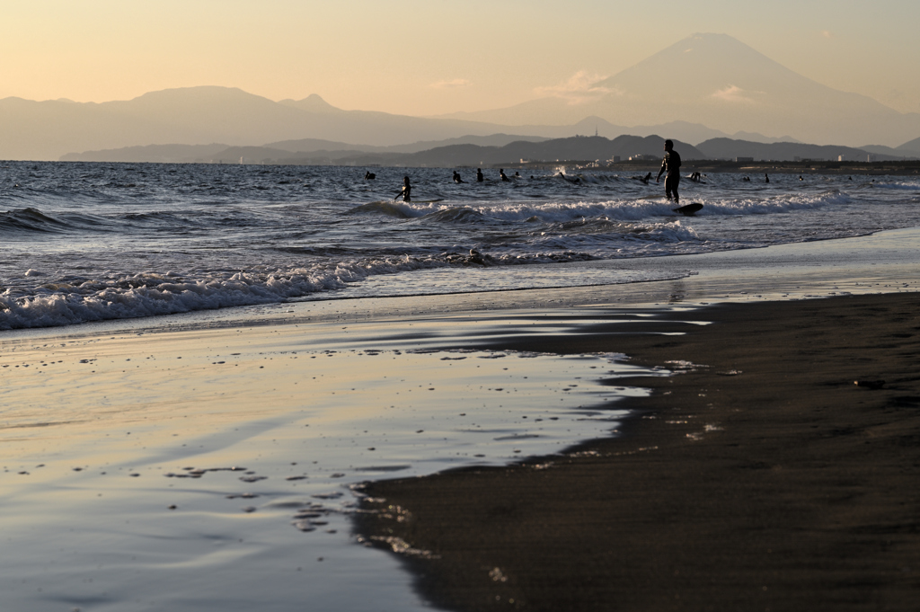 新春の浜