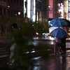 雨の交差点