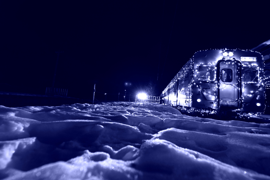 残雪を踏む