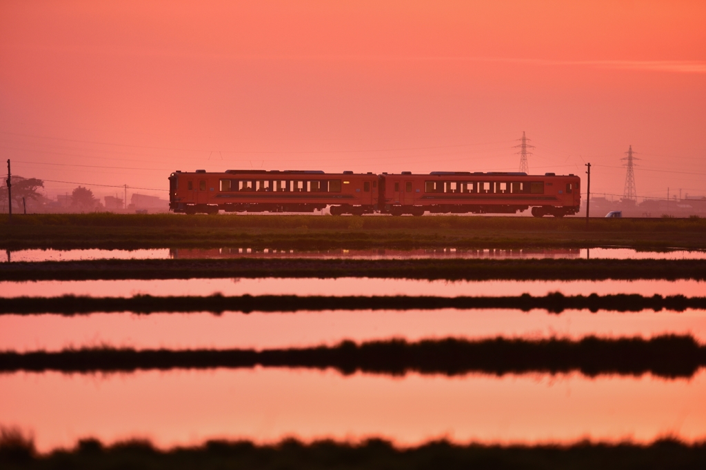 遥かなる夕景