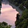只見の夕景
