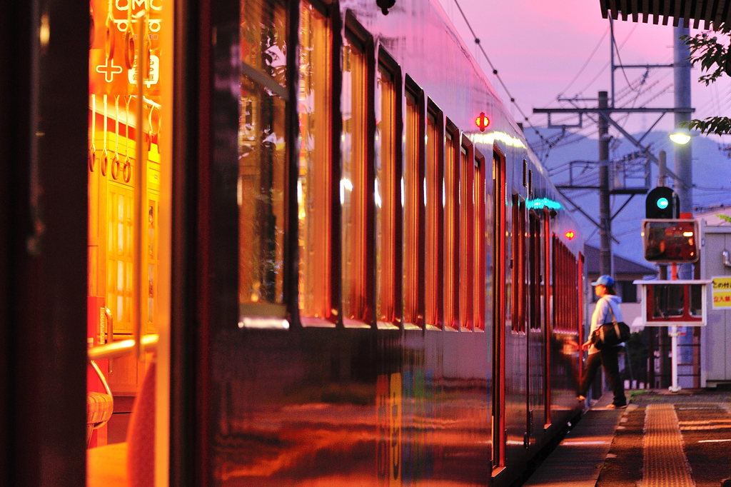おもちゃ電車が行く
