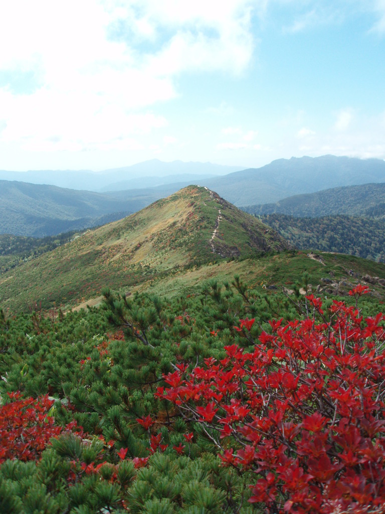至仏山頂から小至仏を望む