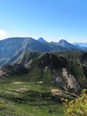 東天狗から南八ヶ岳方面を望む