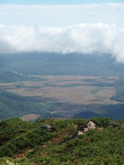 至仏山頂から望む尾瀬ヶ原の草紅葉