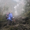 蓼科山頂への急登