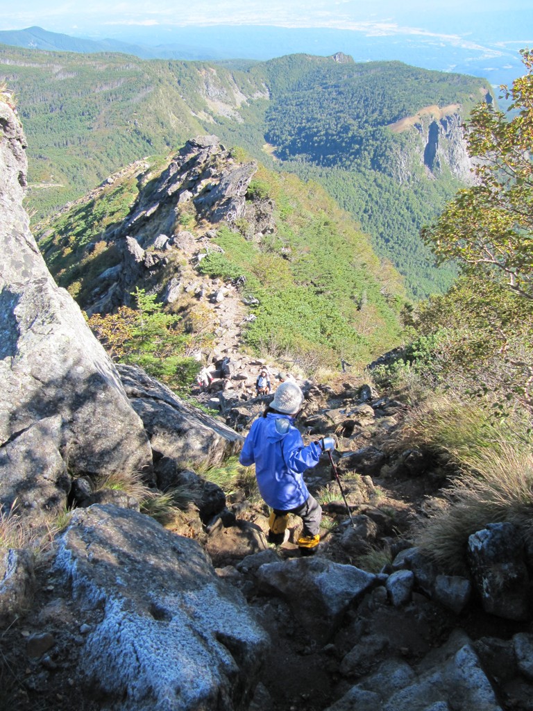 東天狗からの下山道