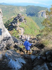 東天狗からの下山道
