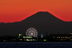 三番瀬から富士山