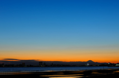 三番瀬の夕焼け