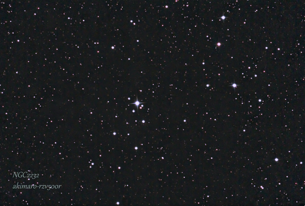191122 NGC2232 散開星団(札幌市内)