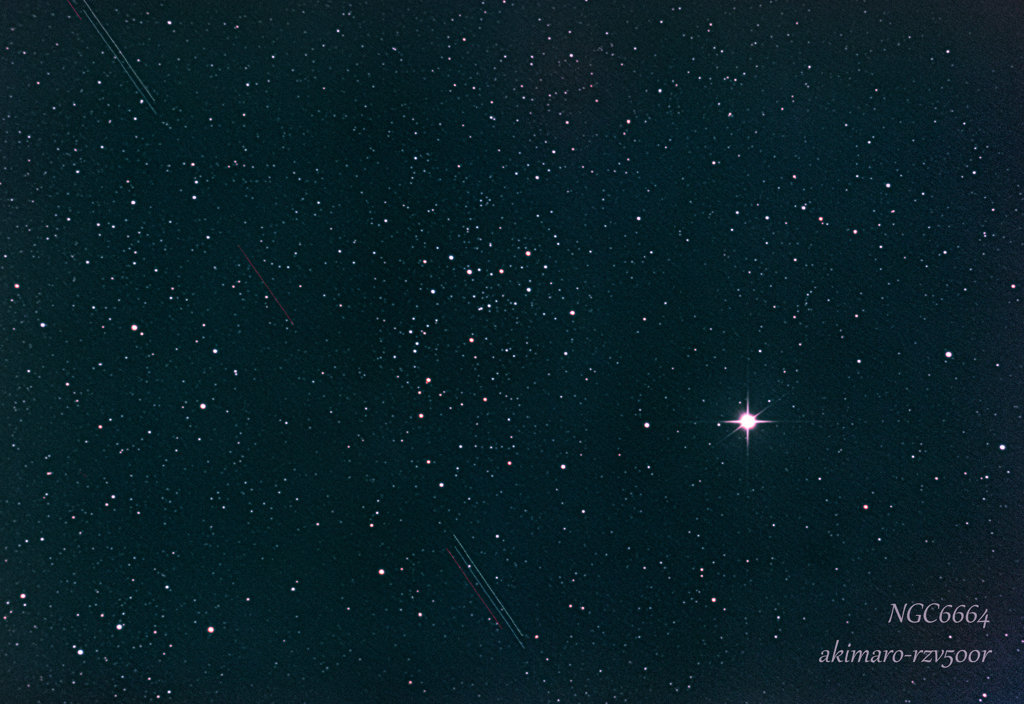 190603 NGC6664 散開星団(札幌市内)