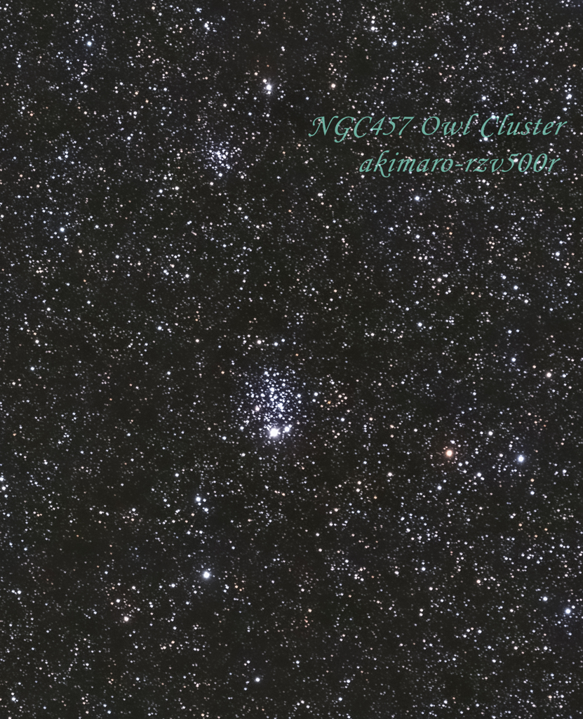 191020 NGC457 ふくろう星団 (散開星団)