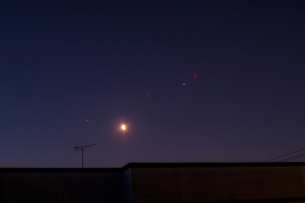 200416 月と木星と土星と火星