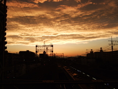 夕日