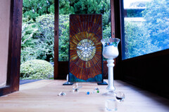 雲龍院 廊下の硝子アート 雲龍院 廊下の硝子アート