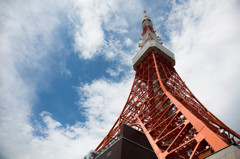 東京タワーと夏の空
