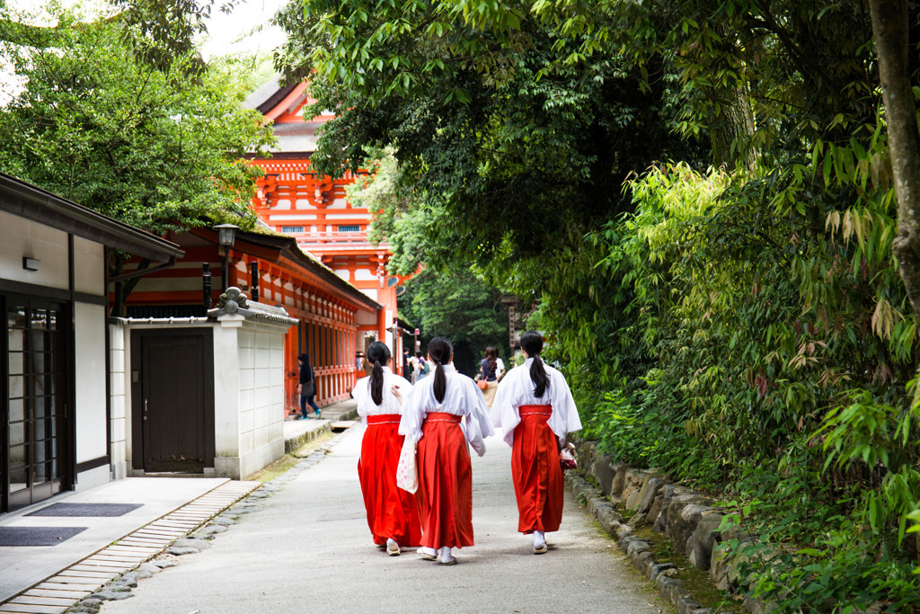 下鴨神社で。