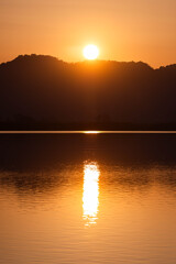 西の湖の夕景　Ⅲ